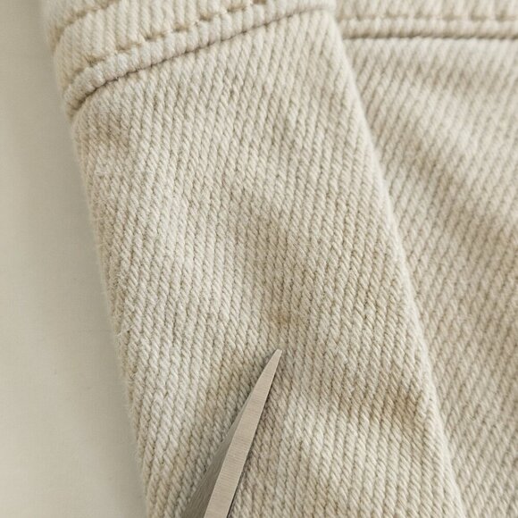 Wilfred Pants Womens 14 Beige Twill Straight Cargo Pockets Streetwear Preppy - Picture 11 of 16